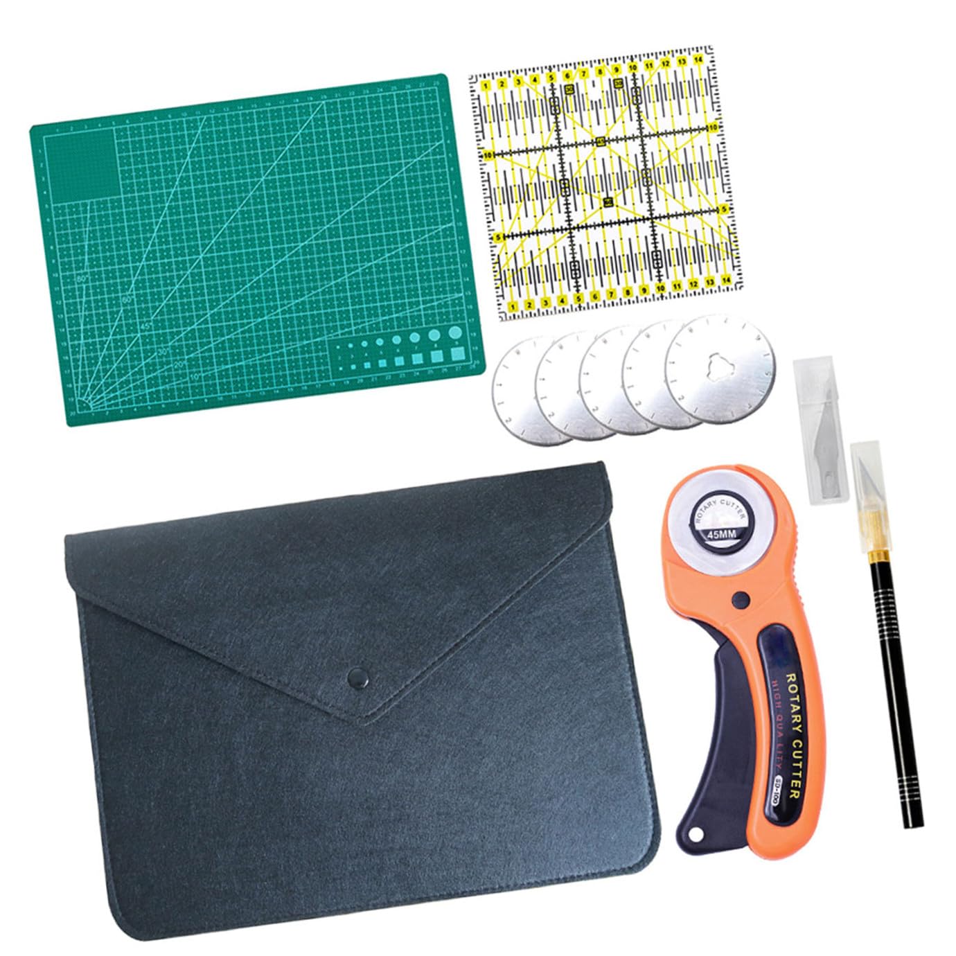 Kit de Découpe Rotatif Manuel A, Ensemble 1 Pièce pour Cuir et Papier
