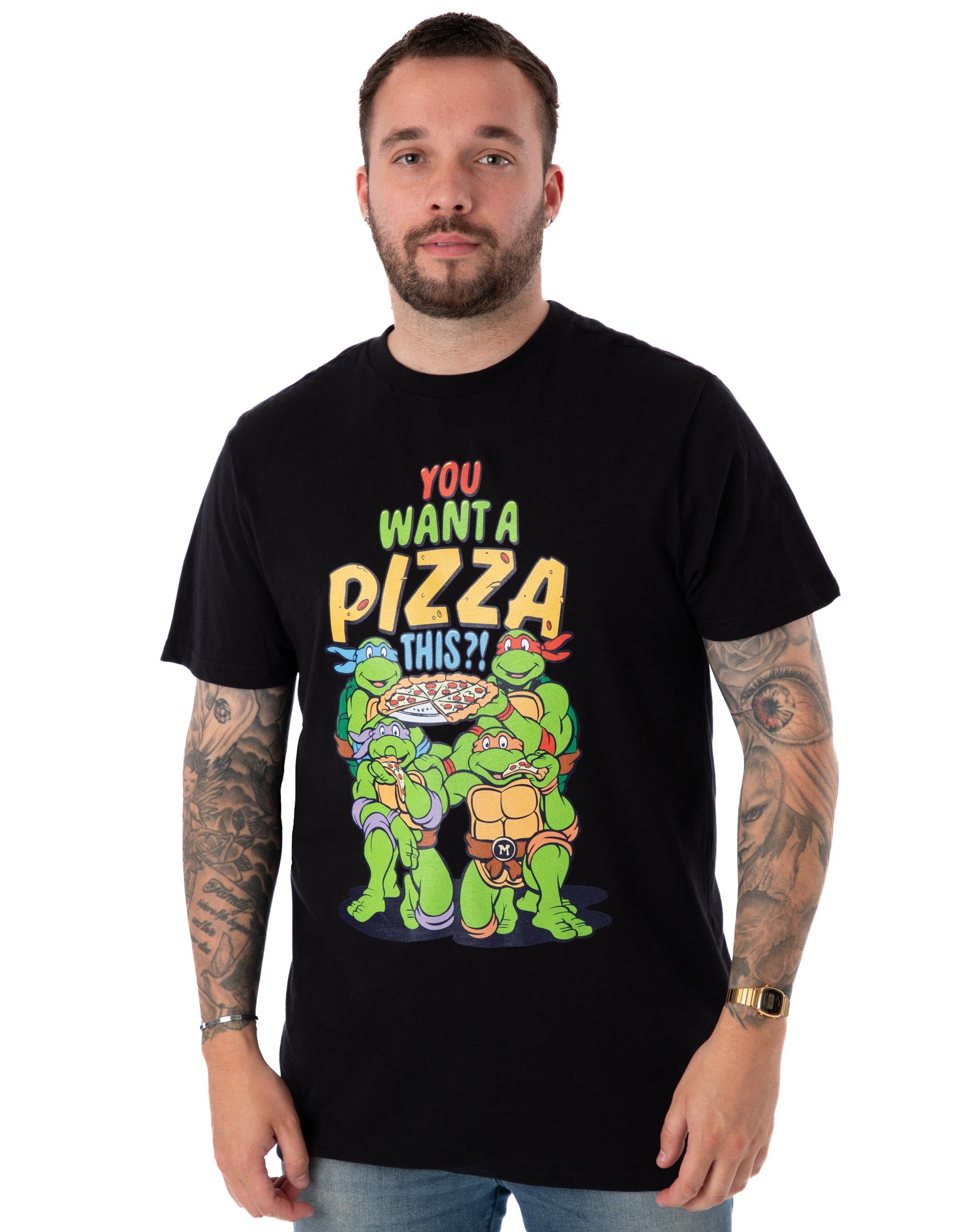 Teenage Mutant Ninja Turtles Men's T-Shirt - Black - L