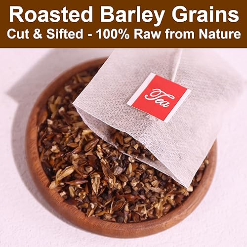 Miniatura 4 de FullChea Té de cebada, 0.14 oz x 50 unidades, de grano de cebada tostado natural, horneado suave, sin OMG, sin cafeína, damai cha, apoyo a la