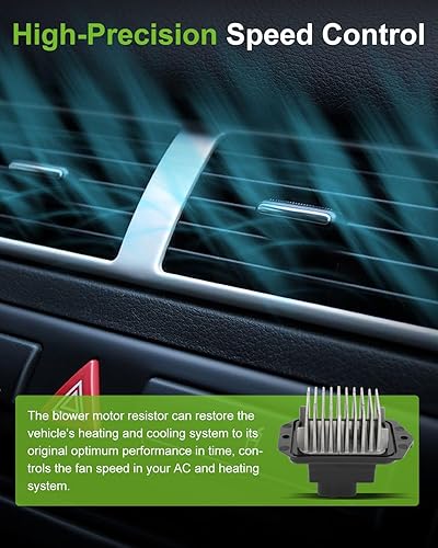 Miniatura 733 de SCITOO Resistencia de motor de ventilador HVAC para 2008-2013 para Chrysler 300/2008-2016 para Town & Country/2008-2010 para Dodge Charger/2008-2018