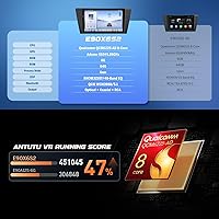 Vista 4 de Eonon Estéreo de coche de 6+64 GB para BMW Serie 3 2005-2011 (E90/E91/E92/E93), Android 13 Wireless CarPlay y Android Auto, unidad principal de 9