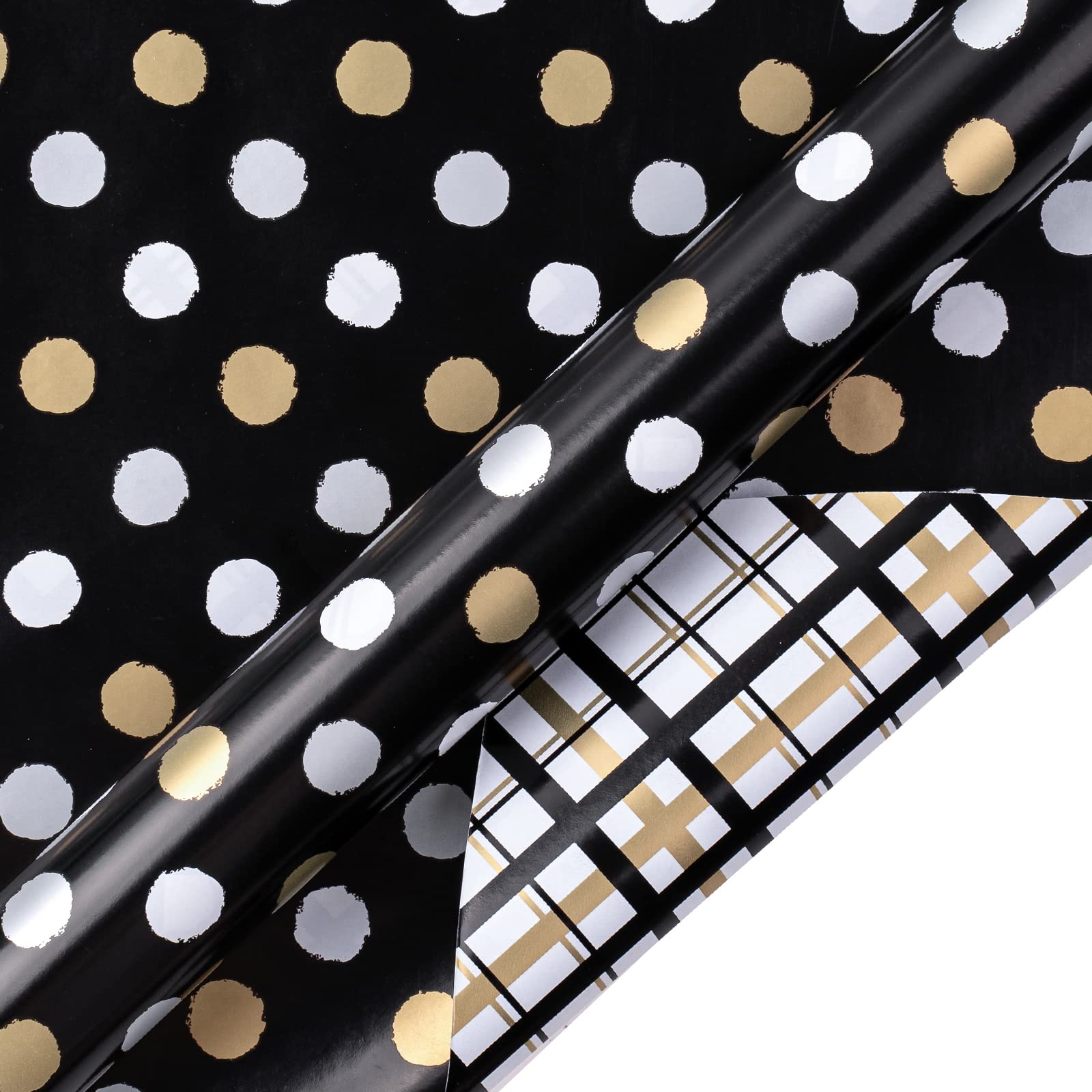 43,2 Cm X 10 M – Motif à Pois Jaunes Et Délicats Pour