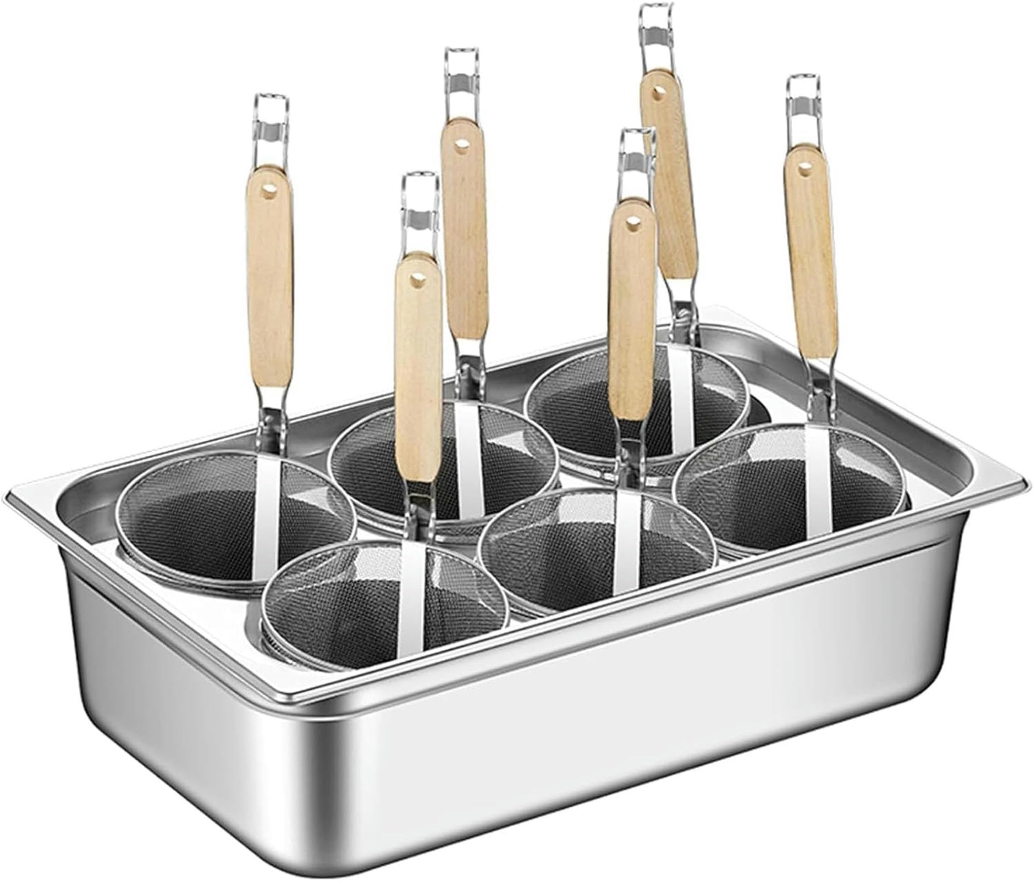 Pot à pâtes commercial en acier inoxydable à 6 trous de haute qualité