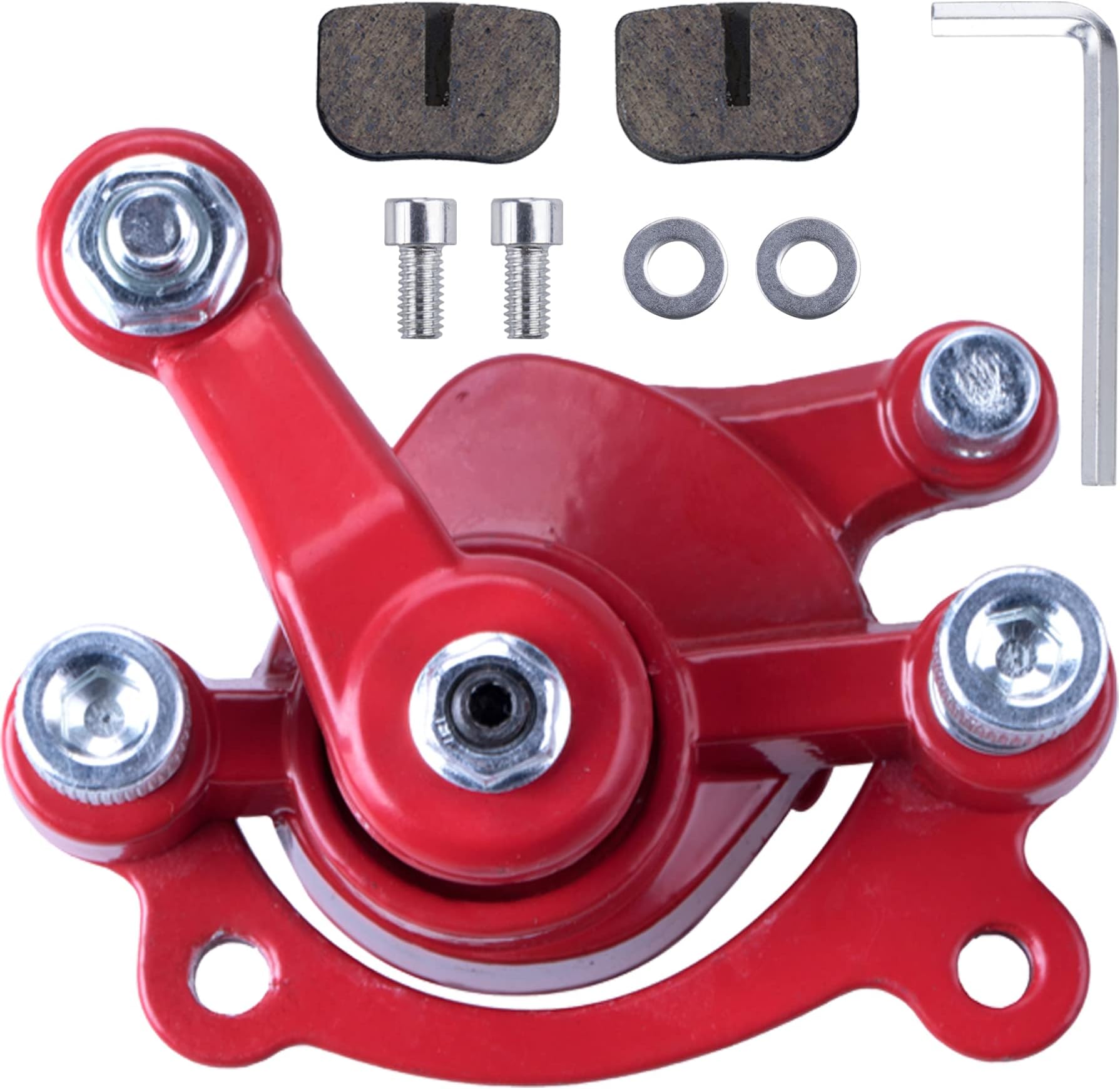 Rear Disc Brake Caliper with Brake Pads Compatible with Predator 212 Moto MM-B80 80CC 2.5HP MM-B105 Motovox MBX10 MBX11 MBX12 Mini Dirt Bike Classic 47cc 49cc Pocket Bike Stand Up Goped Scooter