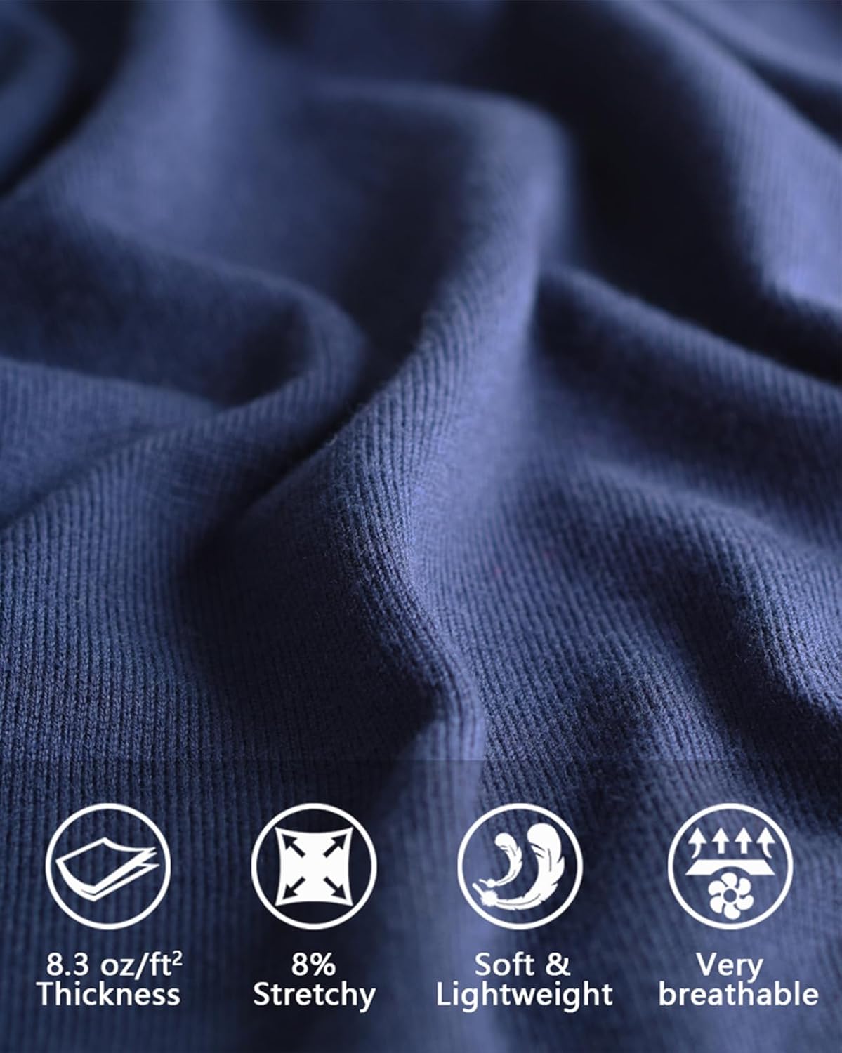 Fuinloth Women's Sweater, Lightweight Crewneck Long Sleeve Pullover - Image 5