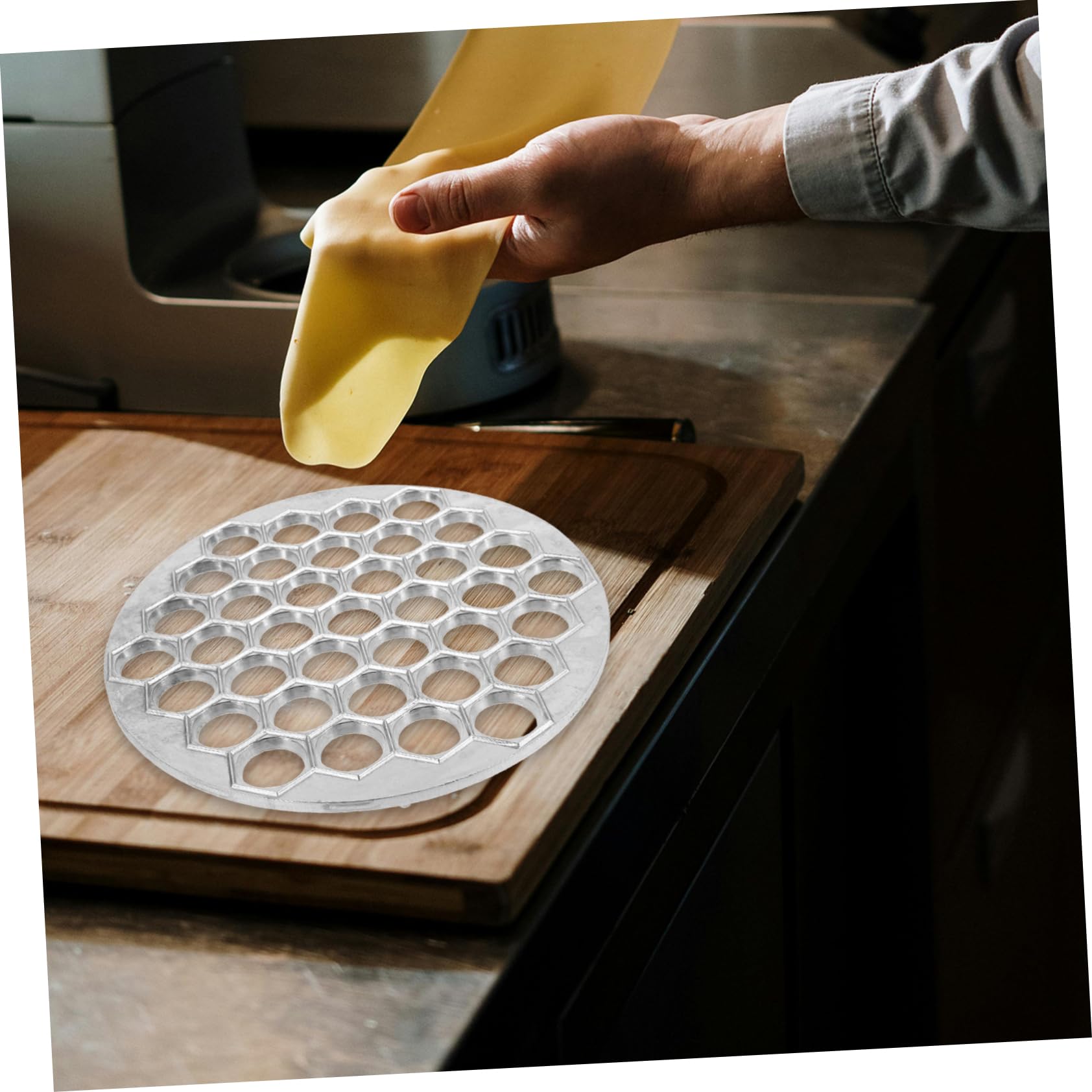 Hohopeti Utensile per Ravioli in Lega Argento, Stampo per Gnocchi Pratico e Leggero, per Uso Domestico e Ristorazione