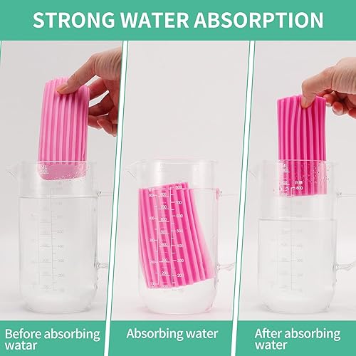 Miniatura 3 de Paquete de 6 esponjas húmedas limpias, cepillo de limpieza de esponja, esponja raspadora para limpiar persianas venecianas y de madera, rejillas de