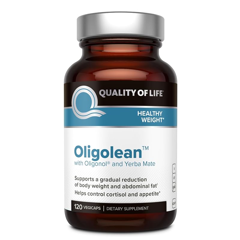 Quality of Life Suplemento fitoterápico com Oligonol e erva-mate, 120 cápsulas vegetais