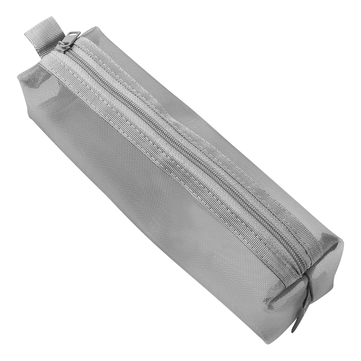 Transparent Pencil Case - Simple and Creative File Storage Bag for Exams, Portable Stationery Pouch for Exams and Office Supplies (Grey)