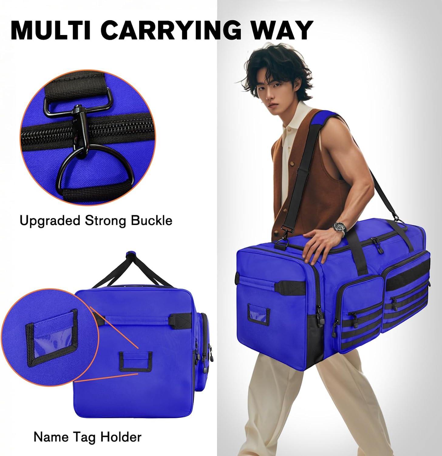 Goloni 130L Heavy Duty Large Duffle Equipment Bag,Catchers Gear Bag with Shoe Compartment,Baseball Duffle Bag - Image 5