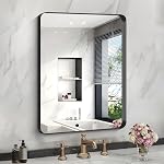 KOCUUY Bathroom Mirror 30" x 40", Rectangle Mirror with Black Frame, Vanity Mirror for Wall, Wall Mounted Mirror for Bedroom Bathroom Living Room Entryway, Horizontal or Vertical
