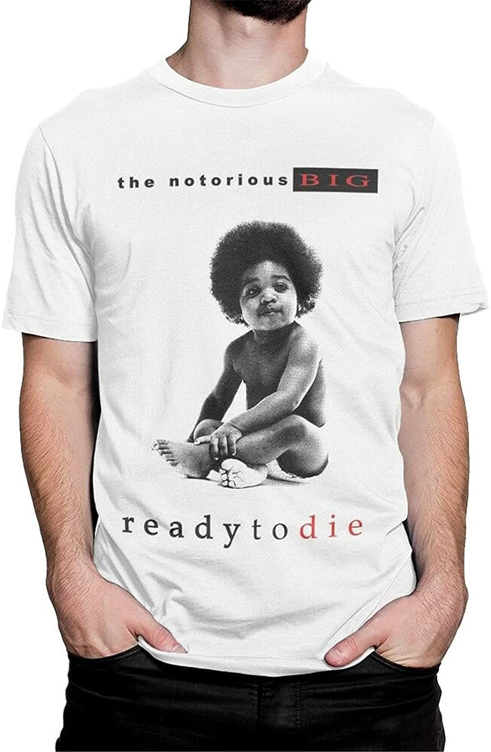 YKPMNThe NotorioB.I.G. Ready to Die Men T Shirt, Biggie Smalls Hip-Hop Tee