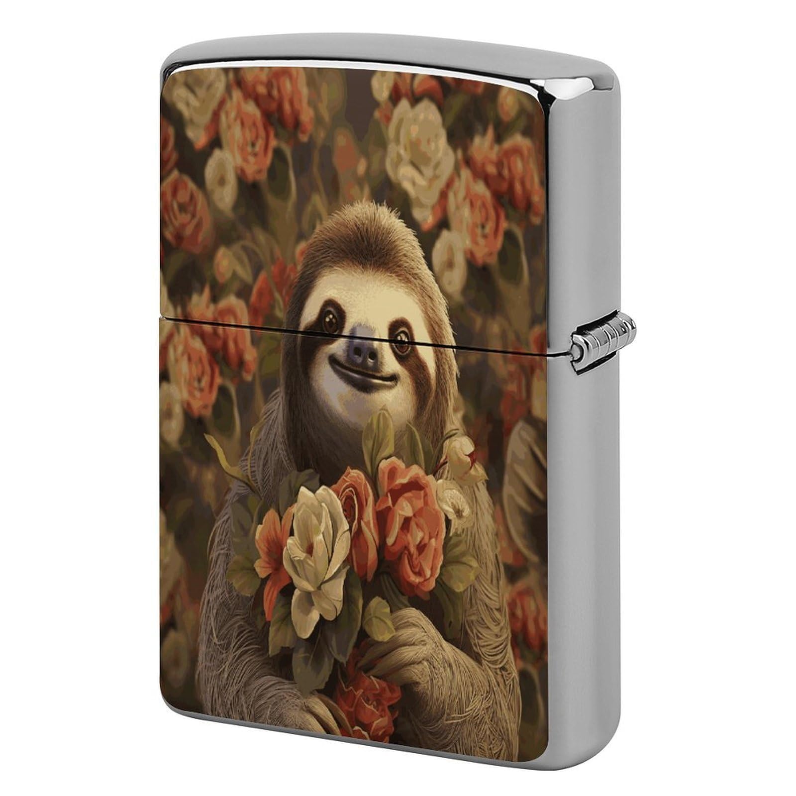 Fekiloot Style Funny Sloths Lighter Case Cover Lighter Holder