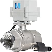 Vista 12 de 1/2" 3/4" 1" 110-230VAC Válvula de Bola Eléctrica Motorizada Normalmente Cerrada/Abierta CF8/Acero Inoxidable 304 Con Enchufe de EE. UU.