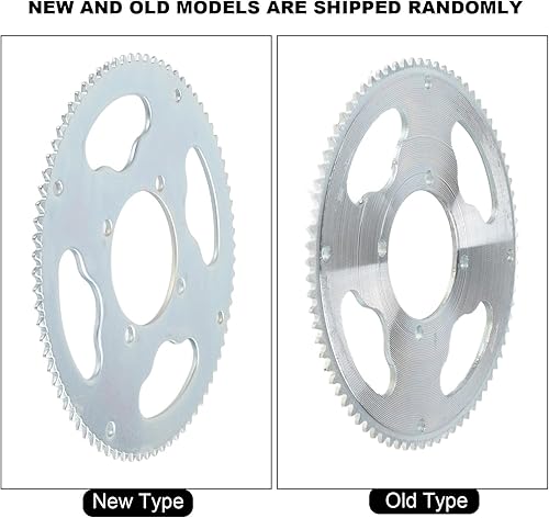 Miniatura 3 de Qiilu 80T 25H Piñón T8F Piñón Acero 54Mm 80 Dientes 25H Piñón de cadena trasera para 47Cc 49Cc Dirt ATV Quad Minimoto Motocicleta