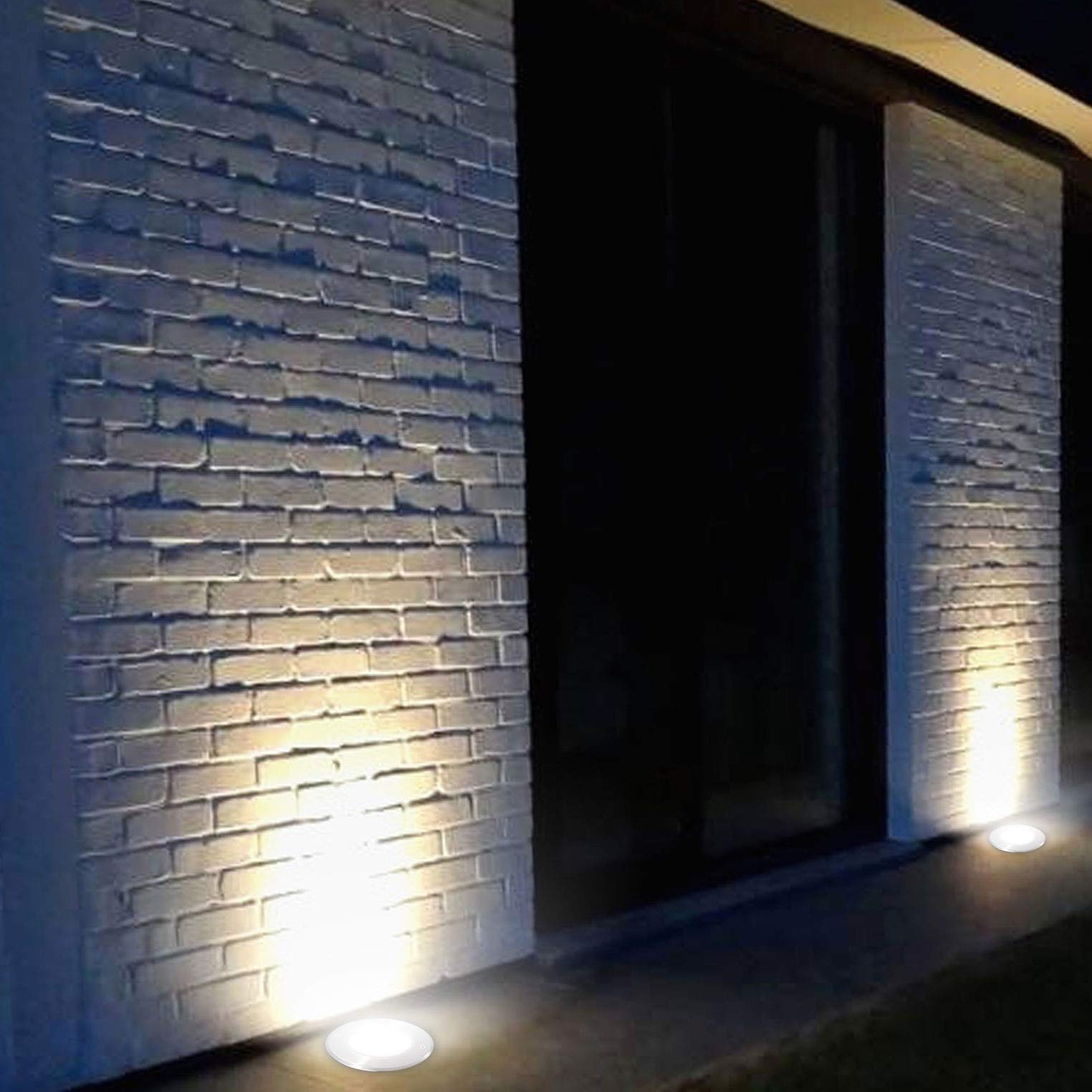 Arum LIGHTING - Spot Encastrable de Sol Extérieur HERCULE, LED COB 20W (2800 Lm), Blanc Chaud 3000K, Étanche IP67, Projecteur Puissant pour Terrasse, Arbre et Façade, Ø 20cm