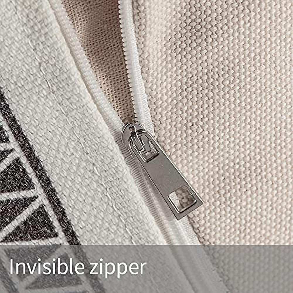 MOCOFO Kolorowy geometryczny okrągły pokrowiec otomana w stylu boho niewyściełana z uchwytem, dekoracyjny podnóżek do salonu sypialni patio (zielony, 45 x 45 x 20 cm)