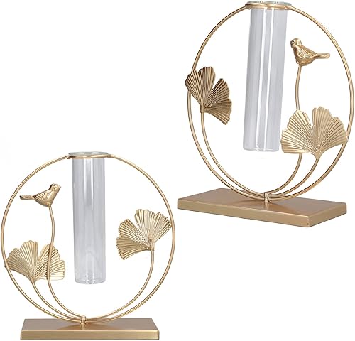 Miniatura 3 de Terrario para plantas con soporte de metal, maceta de vidrio de escritorio, jarrón hidropónico, jarrón de vidrio con soporte de metal para