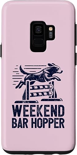 Galaxy S9 Dog Agility Handler - Bar Jump - Funny Dog Agility Case
