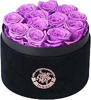 Vista 1 de Caja de regalo de 12 piezas de flores eternas, rosas eternas preservadas que duran de 1 a 3 años, rosa preservada para ella, día de San Valentín