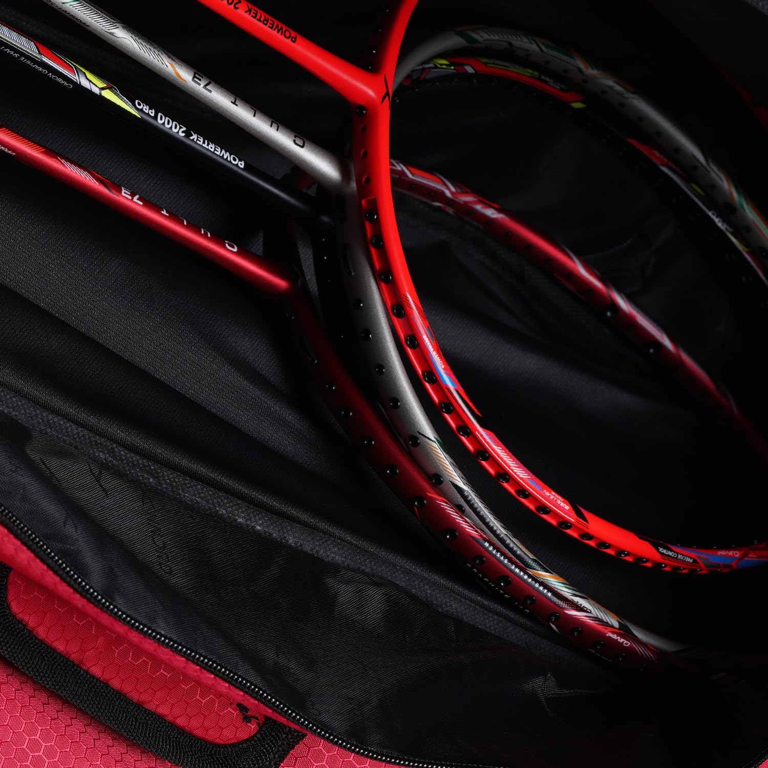 Hundred Debut Badminton and Tennis Racquet Kit Bag | 3 Compartment | Easy-Carry Handle | Padded Back Straps | Front Zipper Pocket