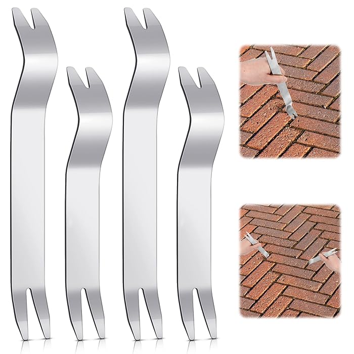 Buy 4 Pieces Paver Removal Tools Paver Edging Metal Patio Lifter Tools