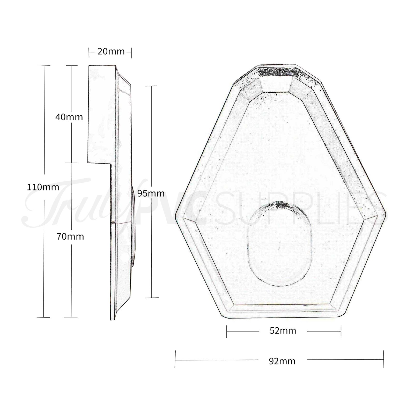 Buy 1 x White Synseal Main Glazing Bar End Cap XTEC1 Global