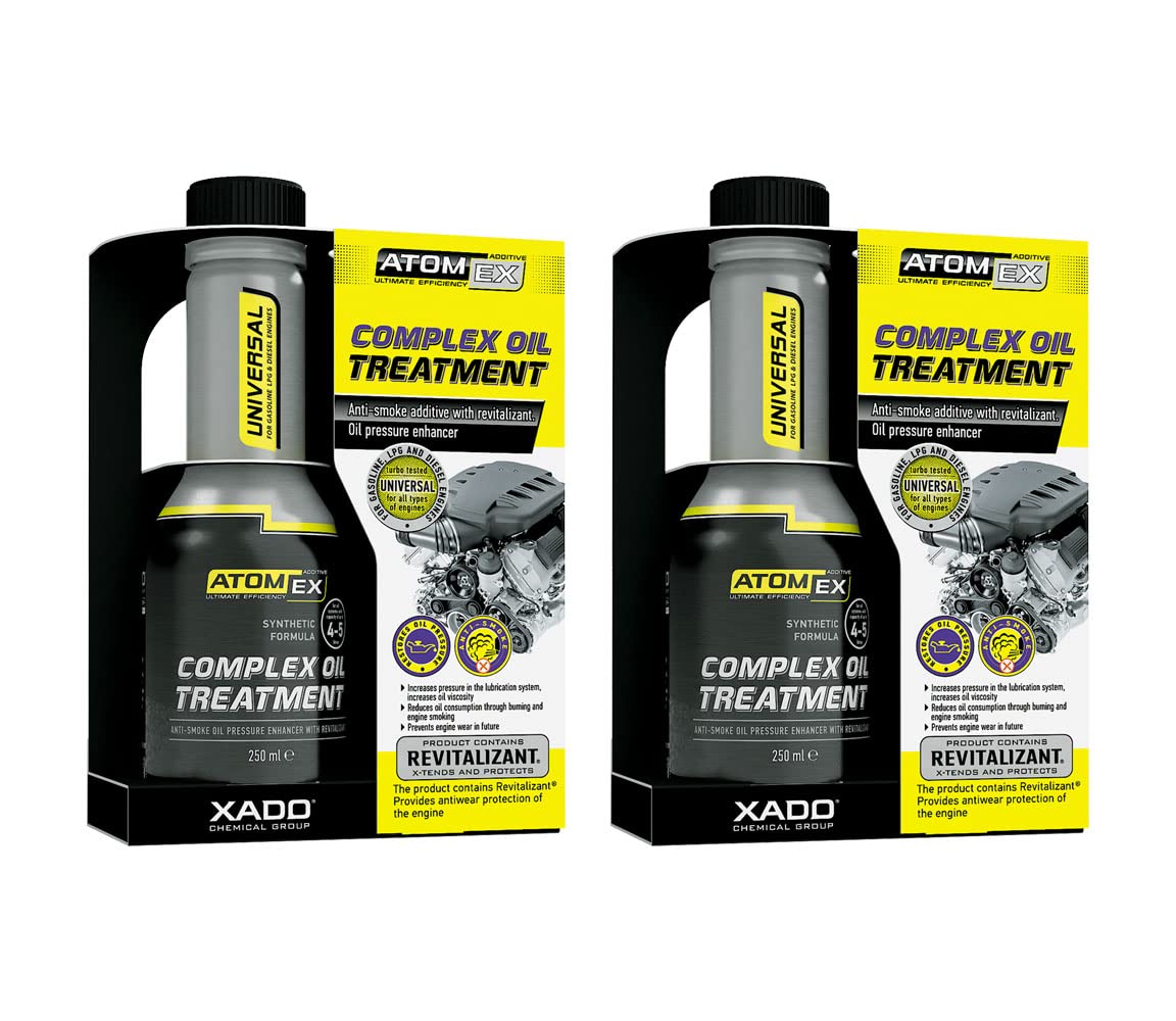 Complex Oil Treatment, Antismoke Additive, Eliminates Exhaust Smoke with Ceramic Metal Conditioner Revitalizant® - 250ml ATOMEX Series Deal of 2