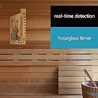 Vista 6 de Termómetro de sauna Termómetro digital de alta precisión para sala de sauna Medidor de temperatura Medidor de temperatura Rango de medición