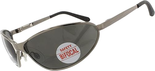 Spits Eyewear Barcelona Bifocal Magnifying Safety Glasses Gun Metal Frame