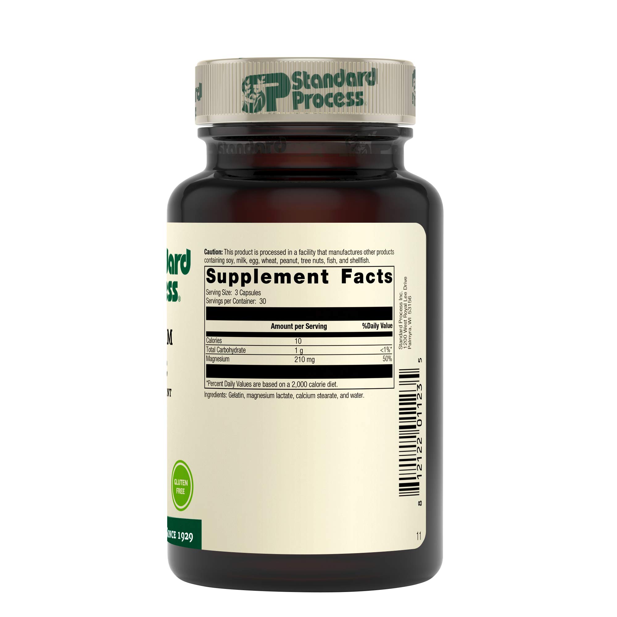 Standard Process Magnesium Lactate Whole Food Energy, Bone, and