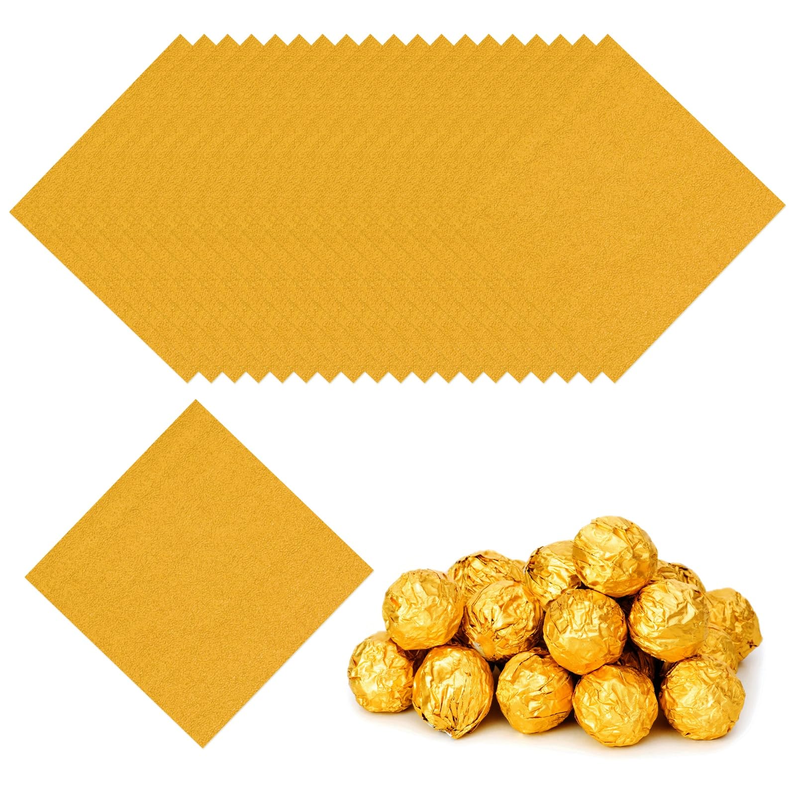 PATIKIL 4x4 Inch Foil Candy Wrappers