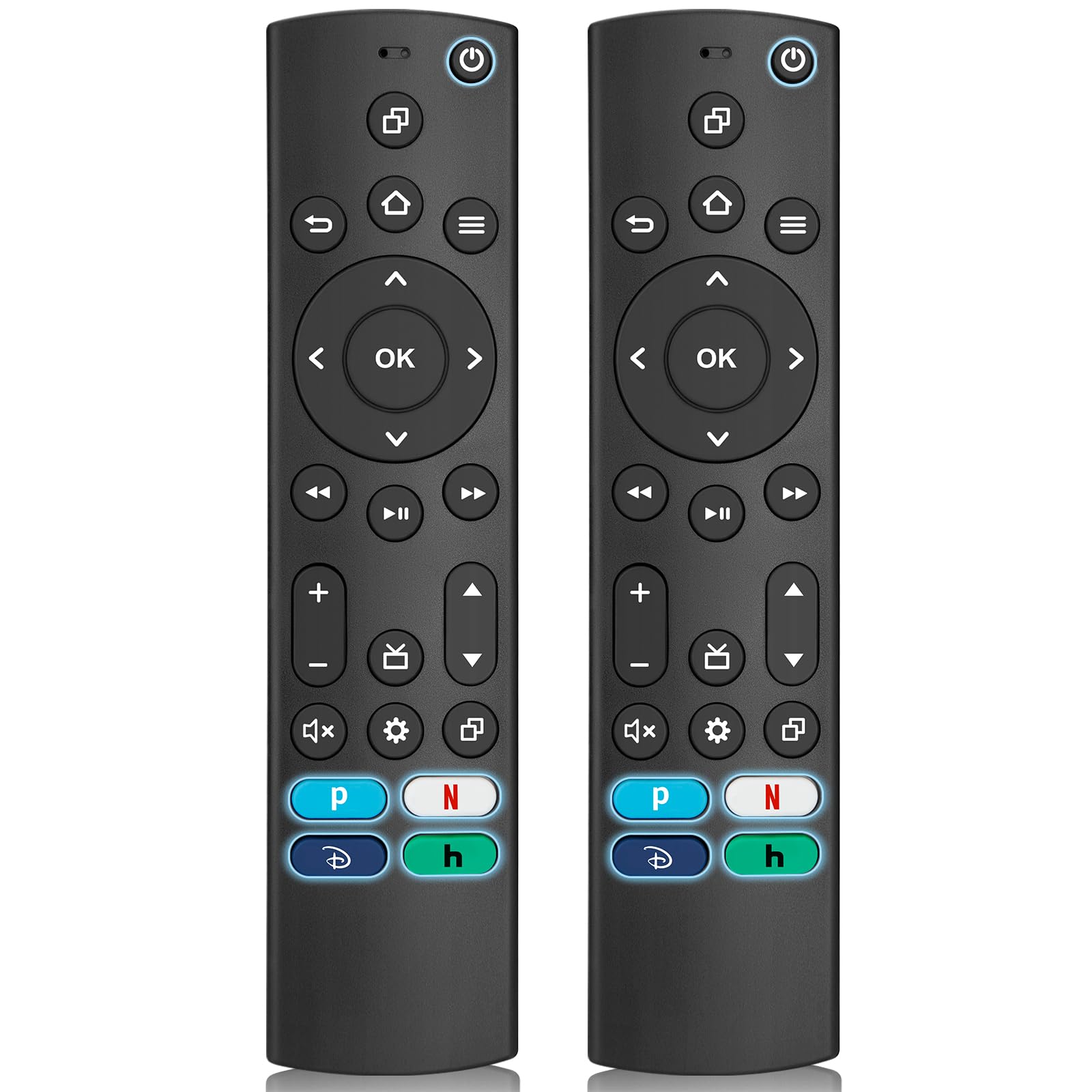 Photo 1 of (Pack of 2) Universal Remote Control for Samsung/Insignia/Toshiba/TCL/Vizio/Pioneer/Roku Smart TVs Remote Replacement, Compatible with Voice Smart TV