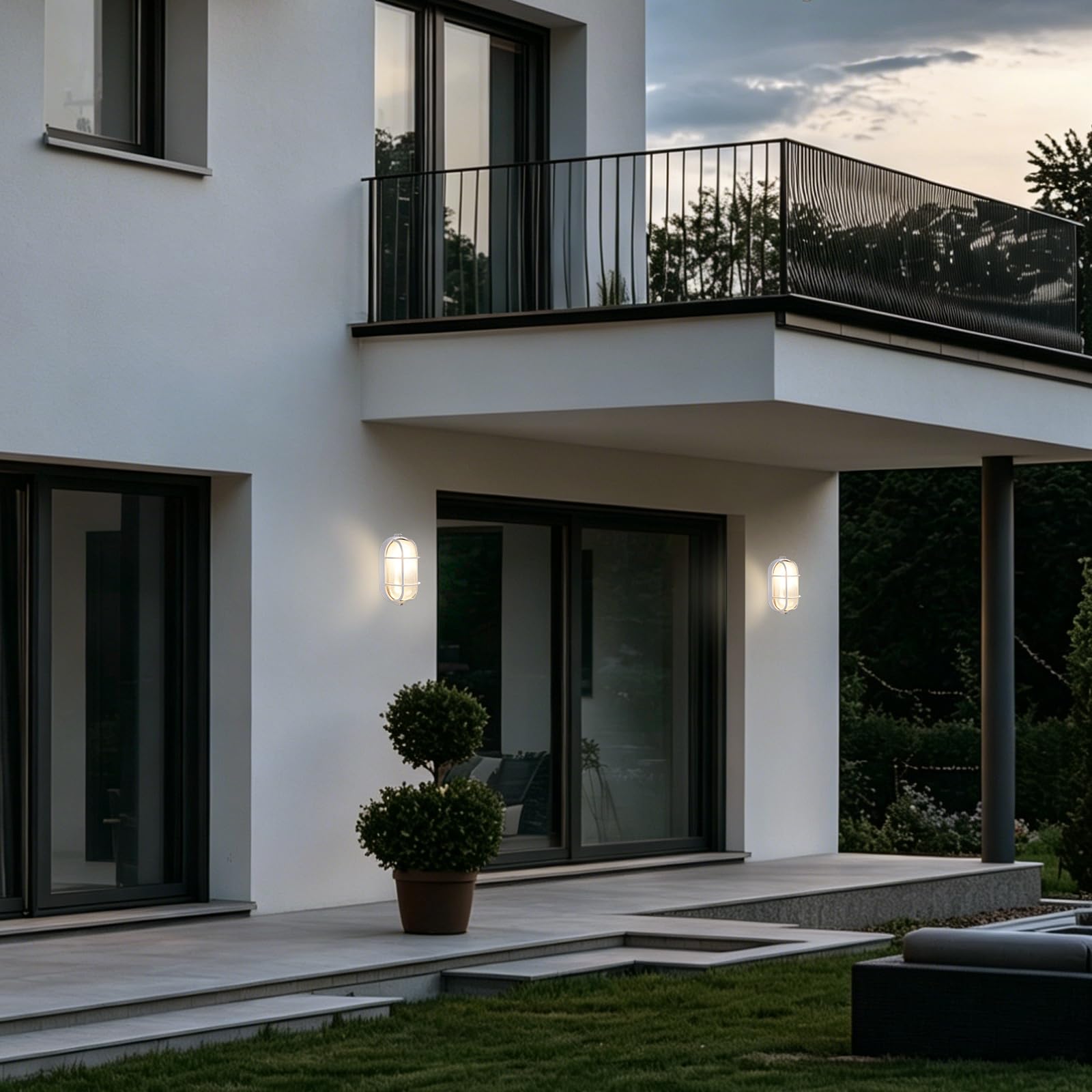 Lampe anti-explosion E27 60 W pour sauna blanc chaud ovale étanche résistante à la chaleur