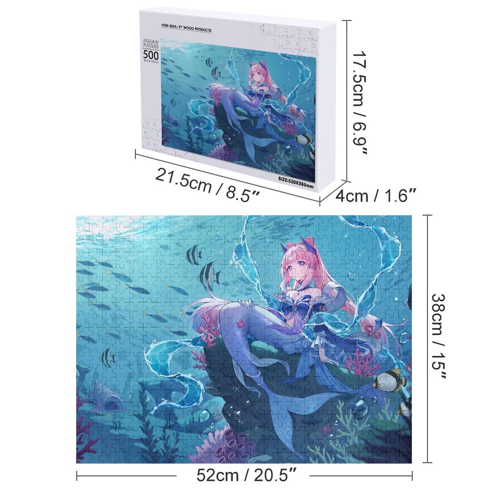 Amazon.co.jp: 原神-心海の人魚しっぽジグソーパズル500 PCS 人気