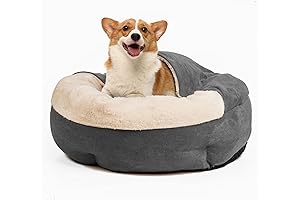 ShinHye Pet Bed with Blanket Attached: Cozy Retreat for Furry Friends