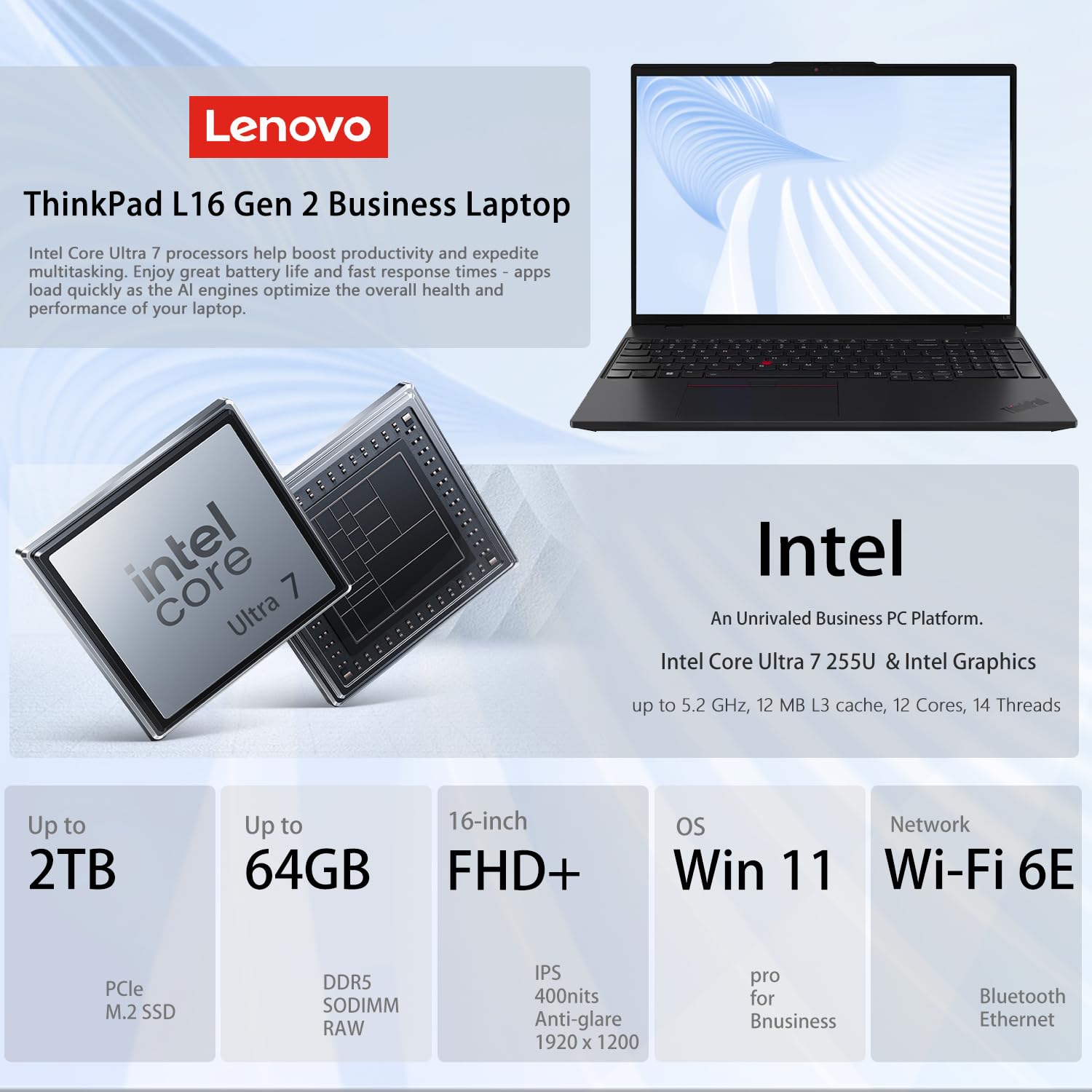 Amazon.co.jp: Lenovo (レノボ) ThinkPad L16 Gen 2 ビジネスAIノート