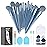 Koccido Makeup Brushes 22 Pcs Makeup Kit,Foundation Brush Eyeshadow Brush Make up Brushes Set (Blue, 22 Piece Set Large)