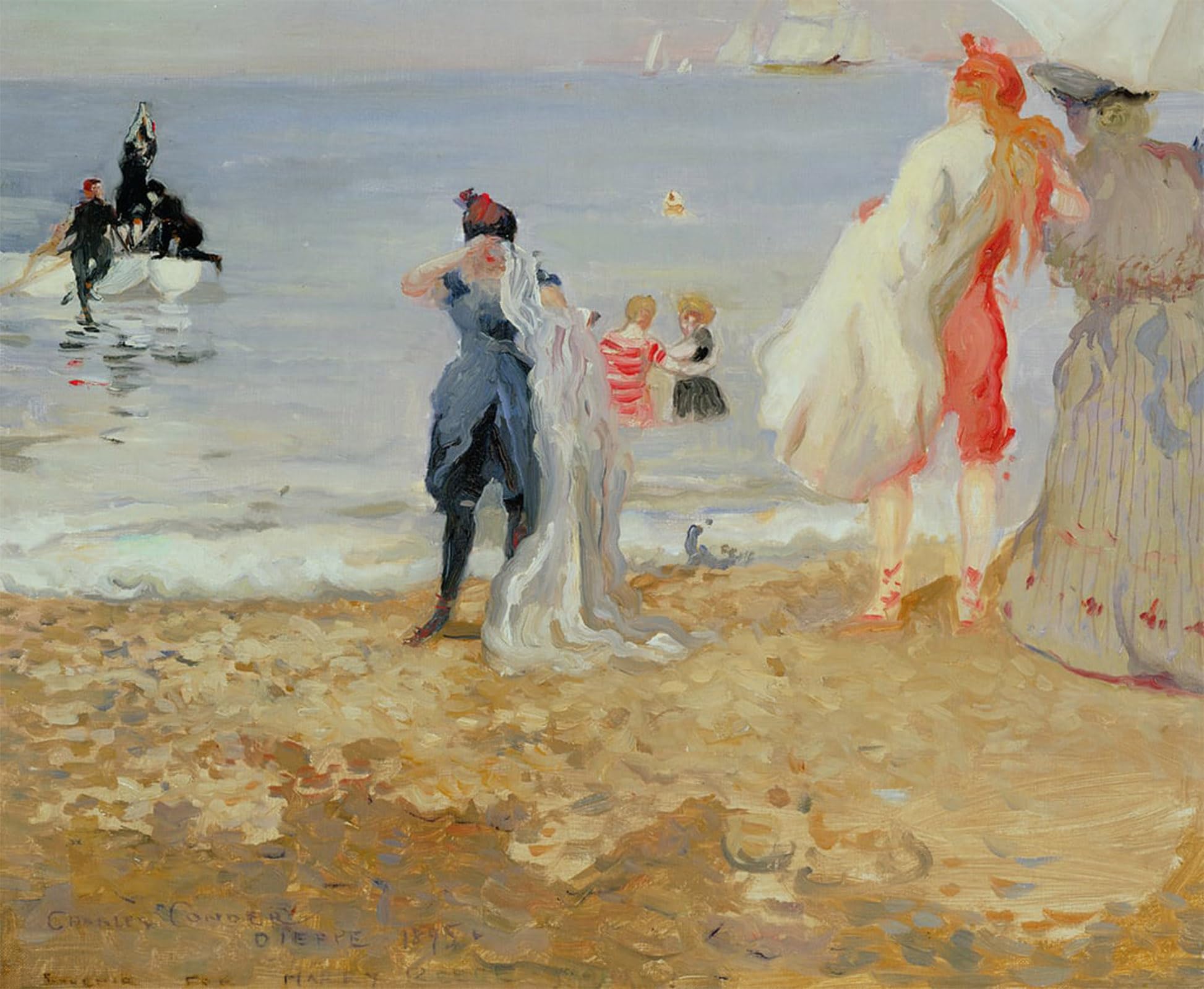 ARTXLXXBN Famous Print Painting Colorful Art Print Dieppe by Charles Edward Conder Canvas Art Decorations for Home Decor 60x90cm