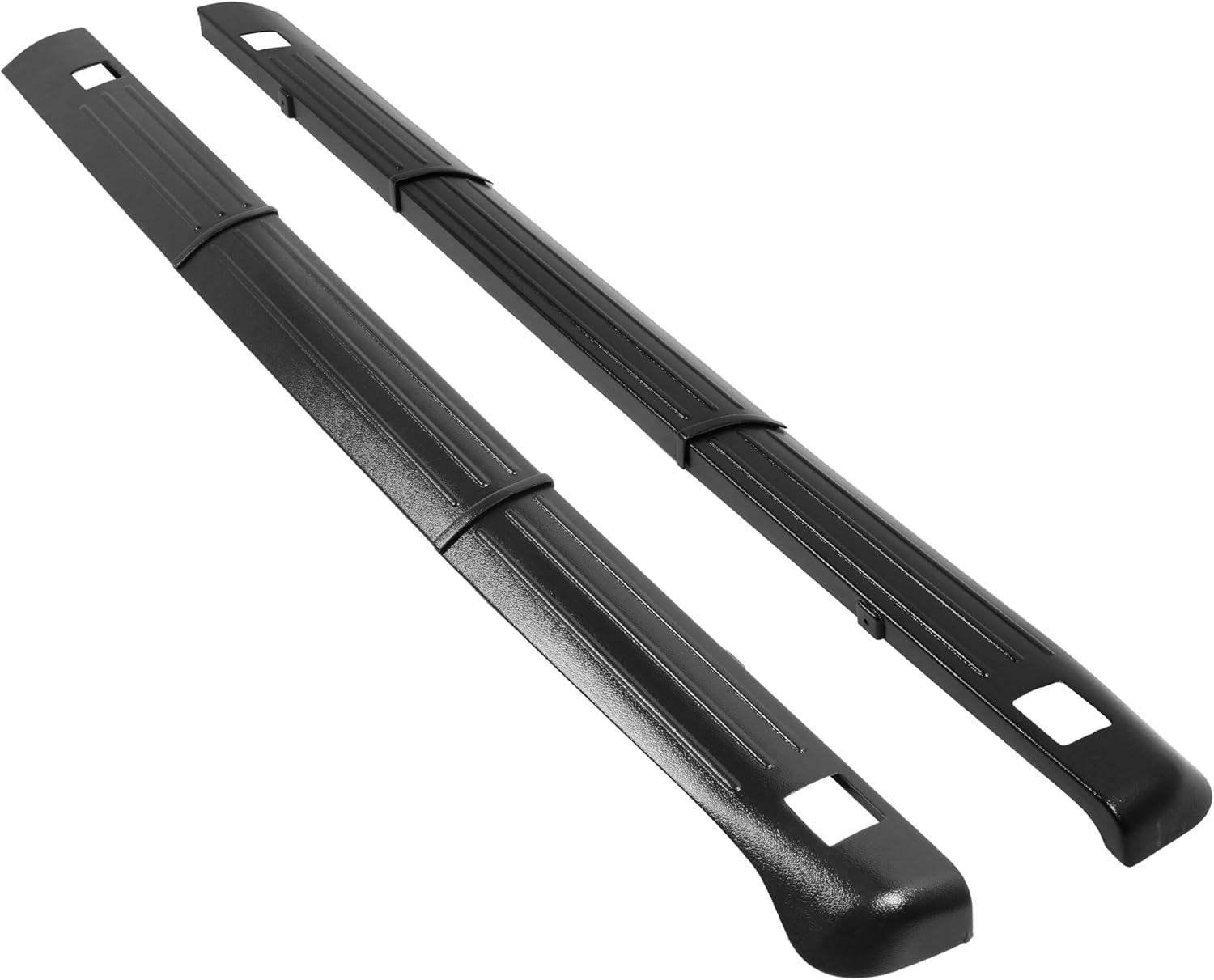 ALMULOO 6Ft Truck Bed Side Rail Cover Compatible with 1993-2011 Ford Ranger Styleside 1994-2009 Mazda B-Series Plastic Black Textured Rail Caps Protector Molding