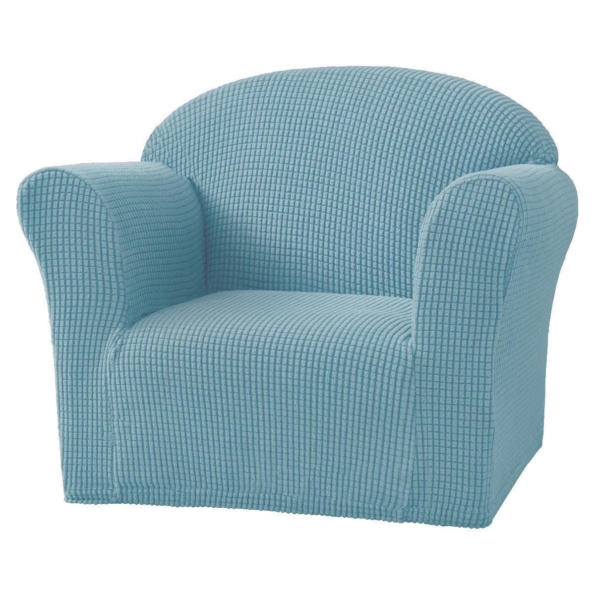 Toddler Chair Cover, Adjustable Size Toddler Couch Cover, Soft, Breathable, Machine Washable Waterproof for Kids Fold Out Sofa, Home Protection(V)