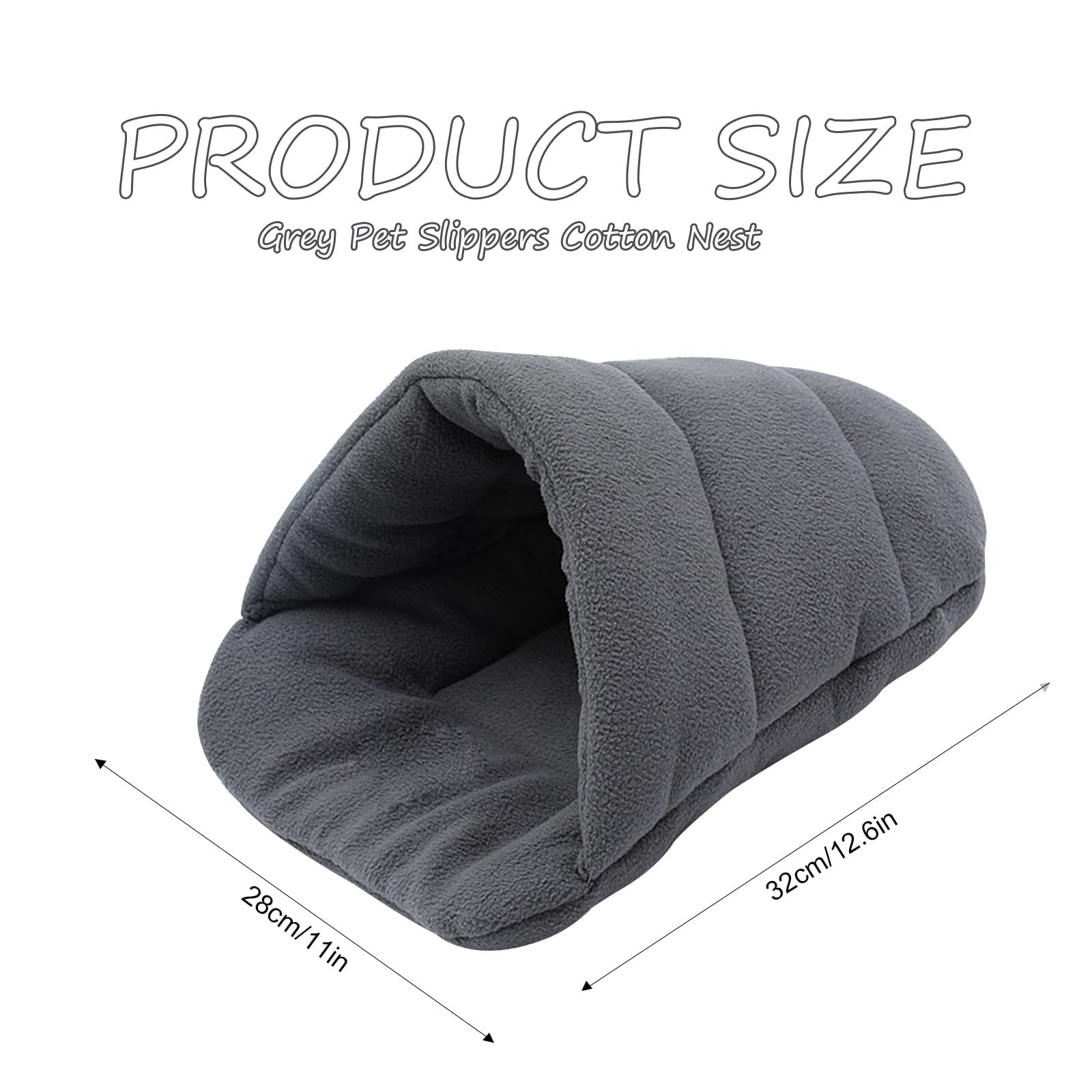 Cuccia Morbida Per Porcellini D'India E Piccoli Animali - Casa Grotta 26x26x26cm, Doppio Uso