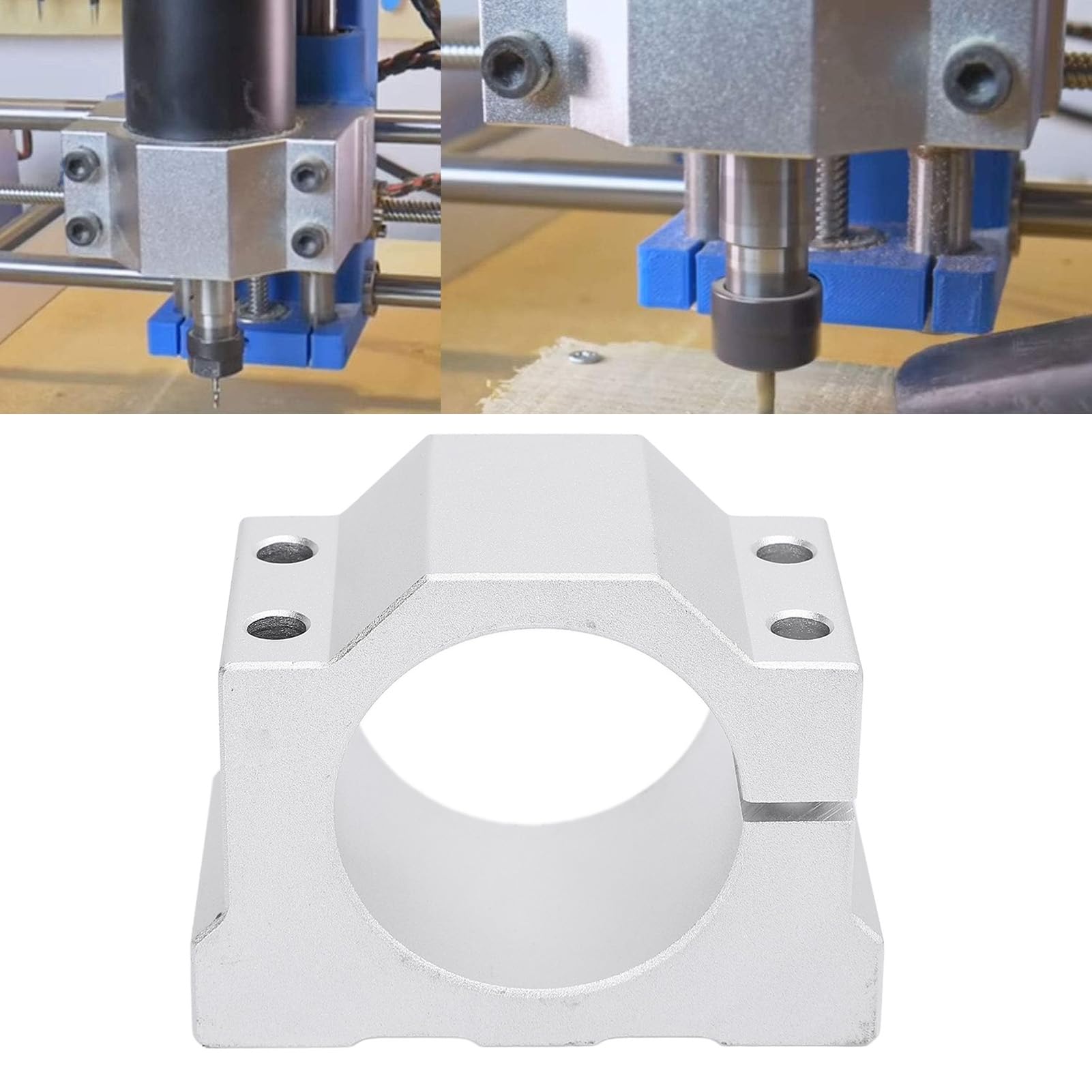 Broche Pince Moteur Support 45mm En Alliage D'aluminium De Montage Titulaire CNC Routeur Machine Pièces De Rechange