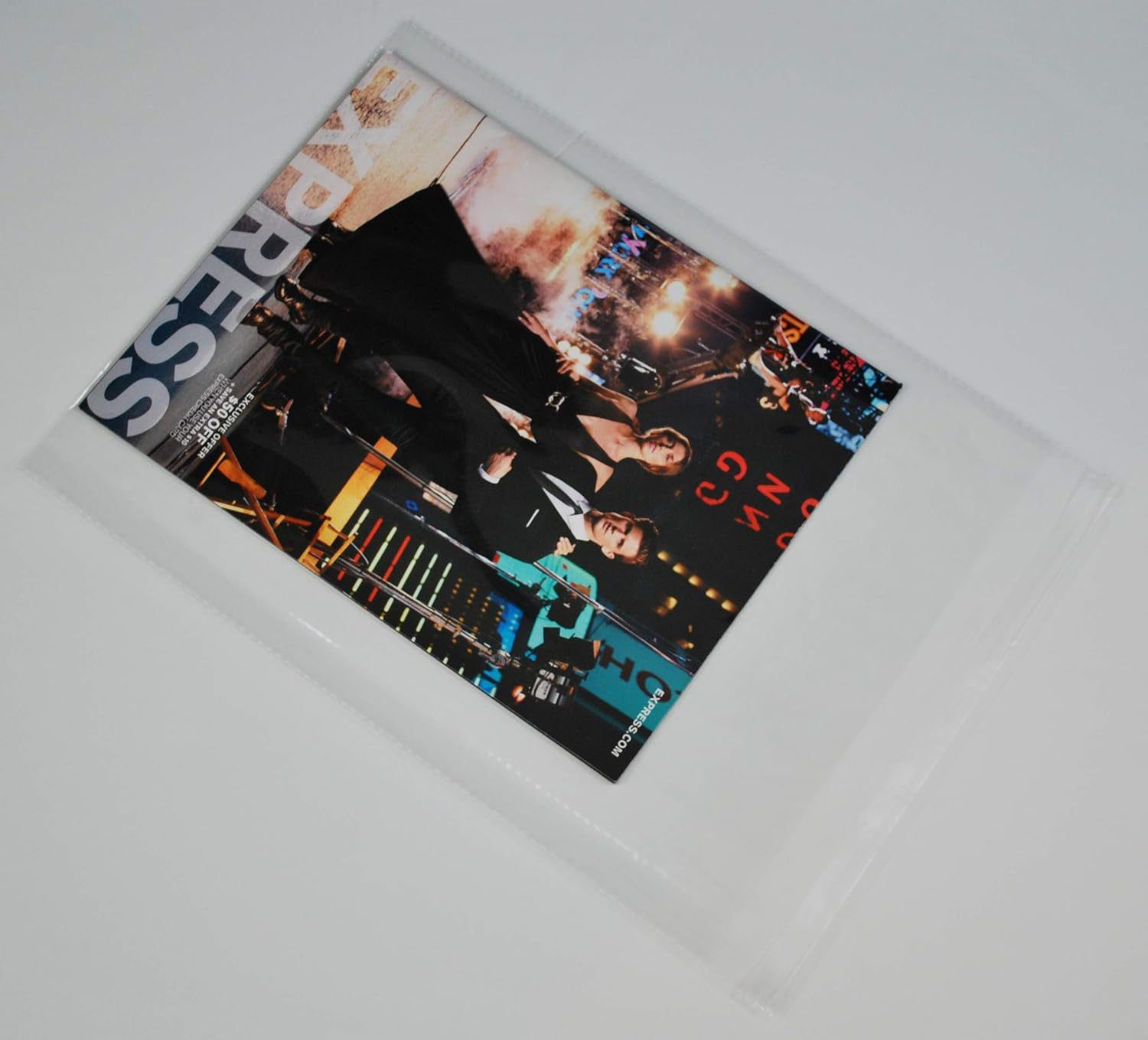 100 11x14 Self Seal Flap Tape Clear Poly Bags Cello