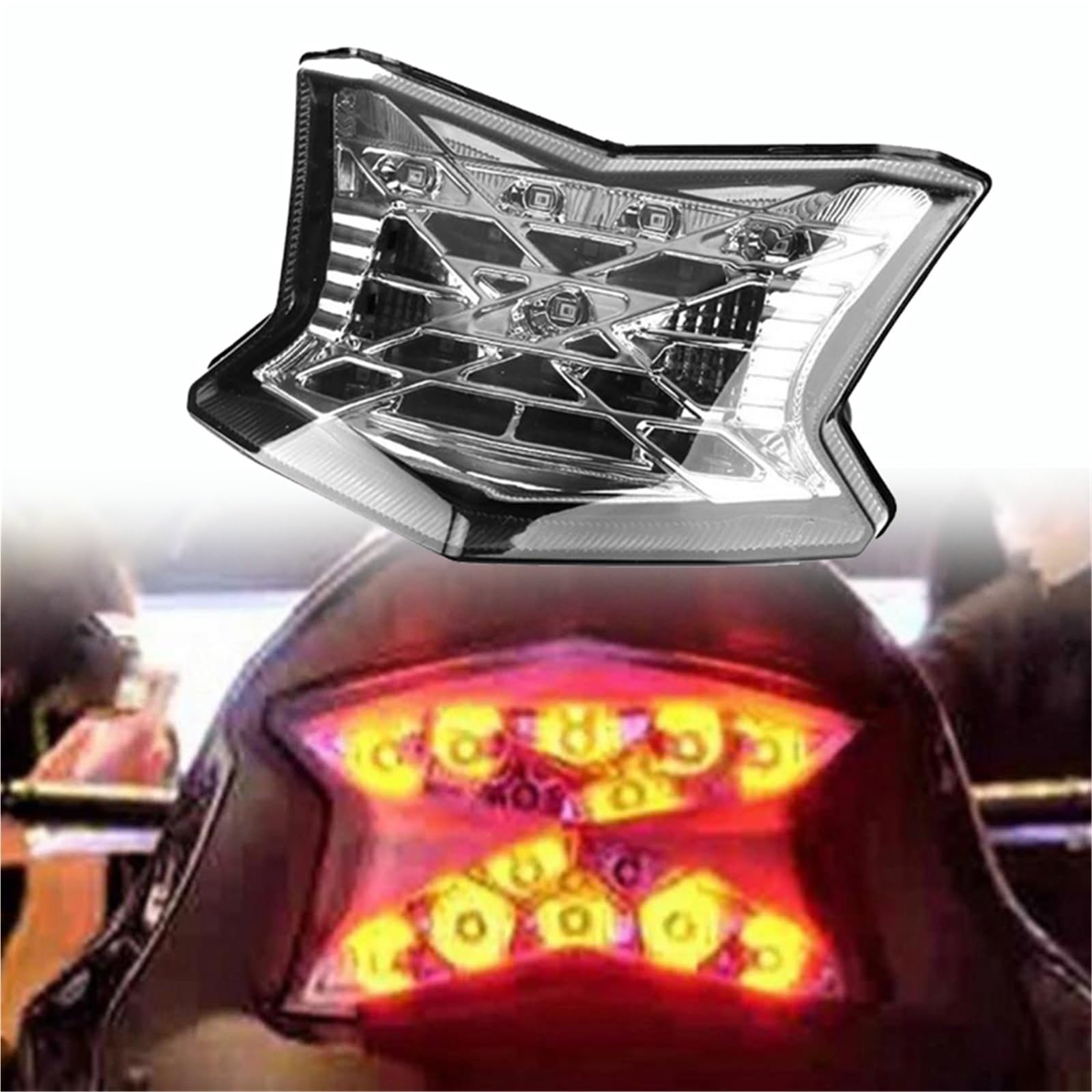 Feu arrière stop et clignotant intégré pour Ninja 650 EX650