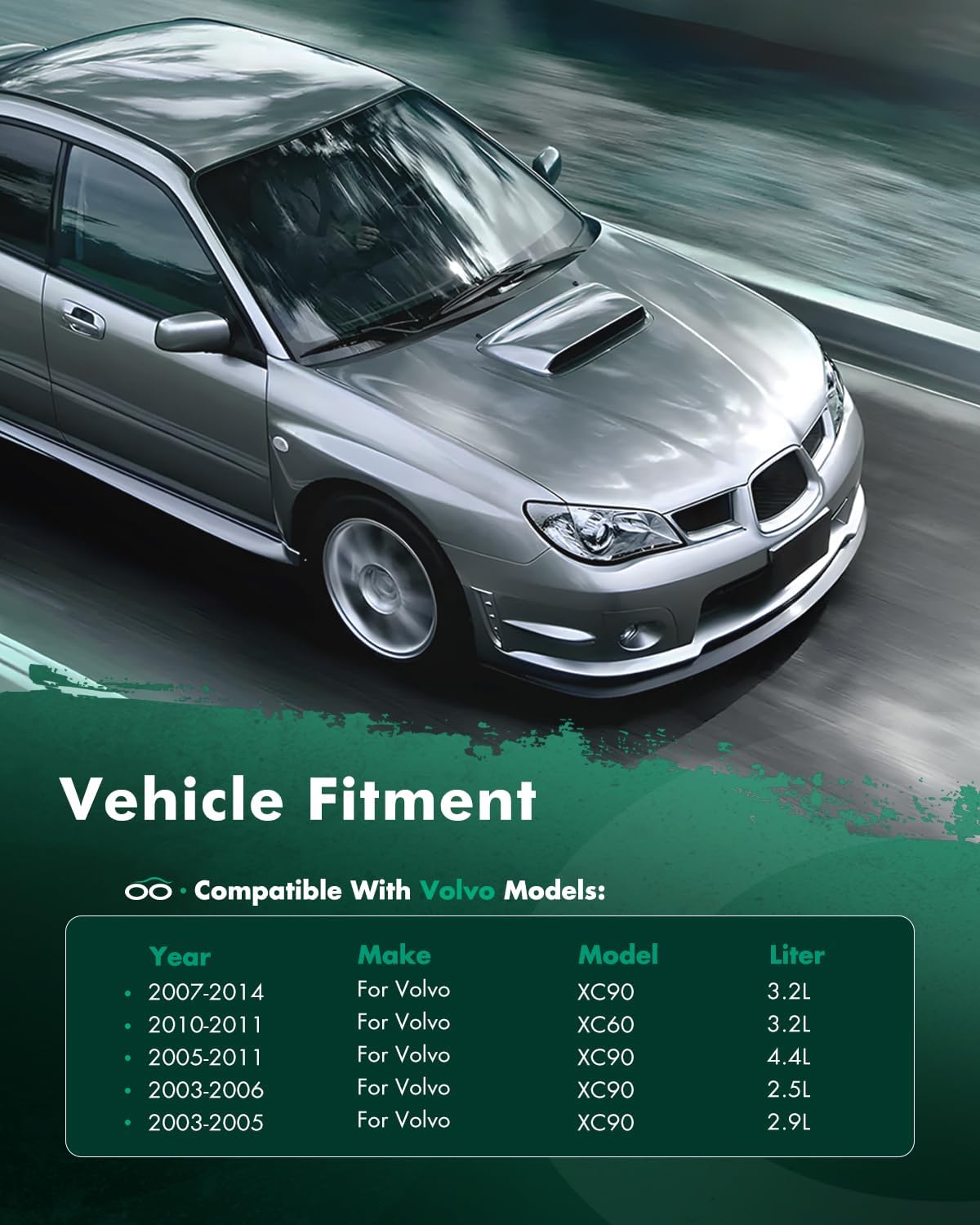 SCITOO Engine Cooling Radiator Assembly Compatible with Volvo 2010-2011 for XC60 3.2L 2003-2006 for XC90 2.5L 2003-2005 for XC90 2.9L 2007-2014 for XC90 3.2L 2005-2011 for XC90 4.4L Replace#2878