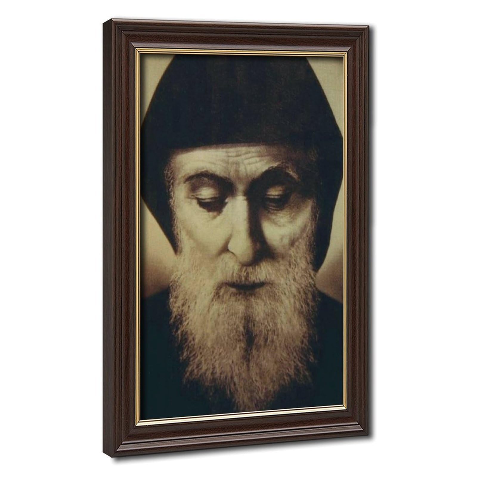Impression Saint Charbel Makhlouf grand format avec cadre - 8