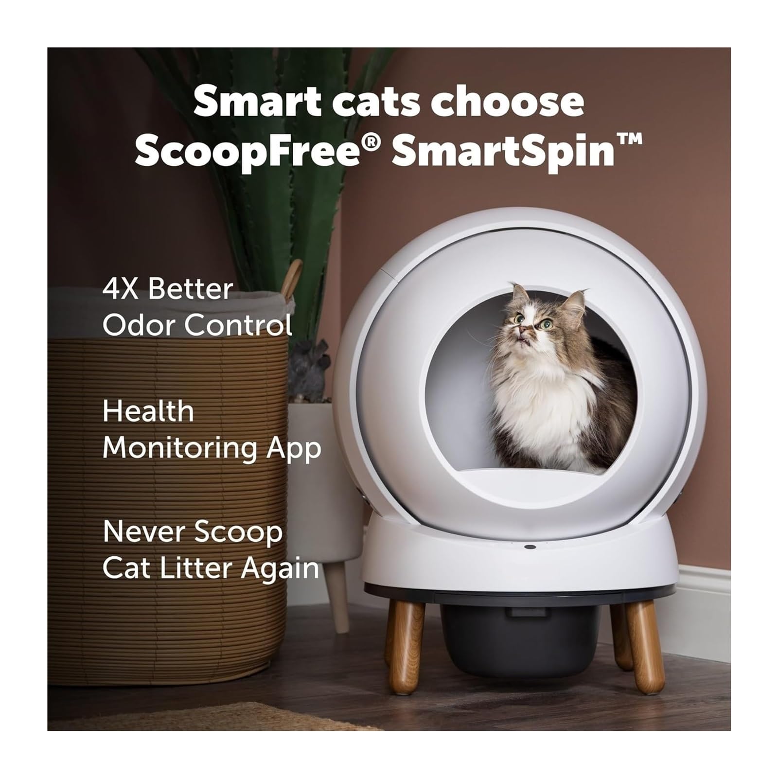 Automatic Cat Litter Box Self Cleaning Smart with Advanced Odor Control Technology