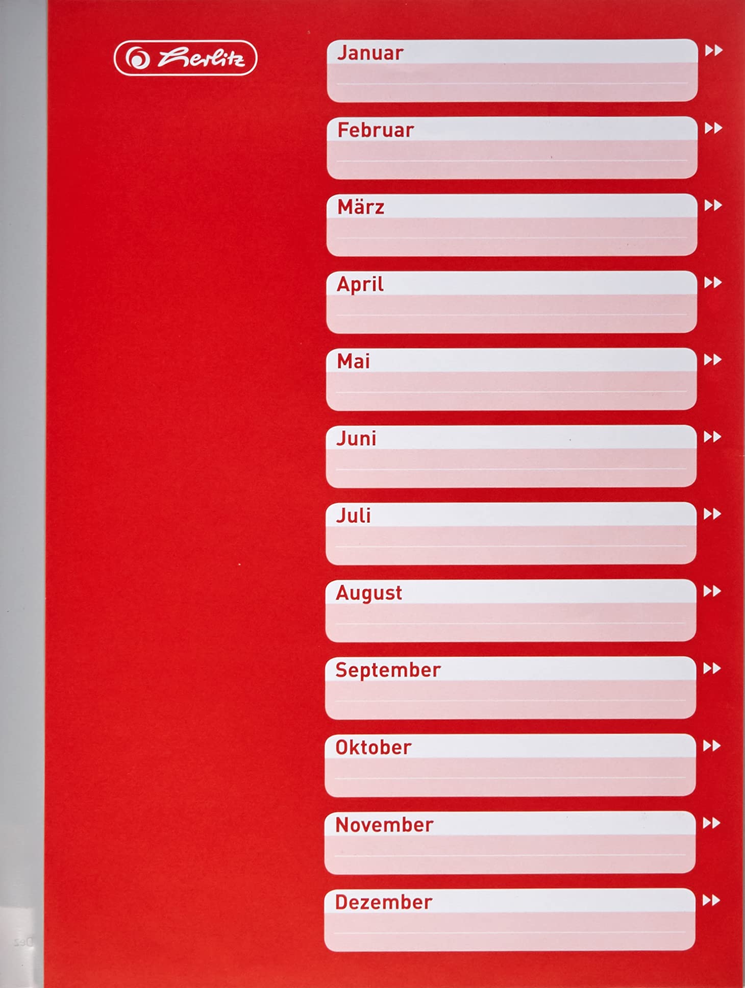 Herlitz Registro 1-10 A4 Con Foratura Europea - Divisori Gennaio-Dicembre Per Raccolta Documenti - Foto 8