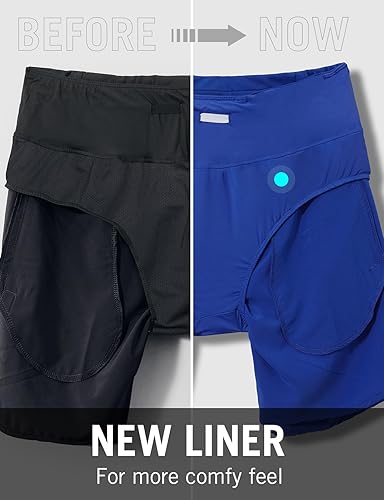 Miniatura 4 de BALEAF Pantalones cortos para correr de 7 pulgadas de largo con forro deportivo para entrenamiento con bolsillo con cremallera